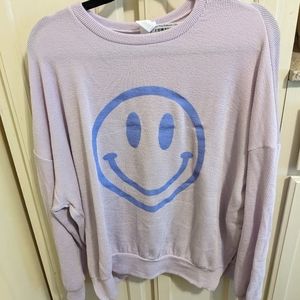 NWT NellieMae Brand ribbed smiley pullover 💜